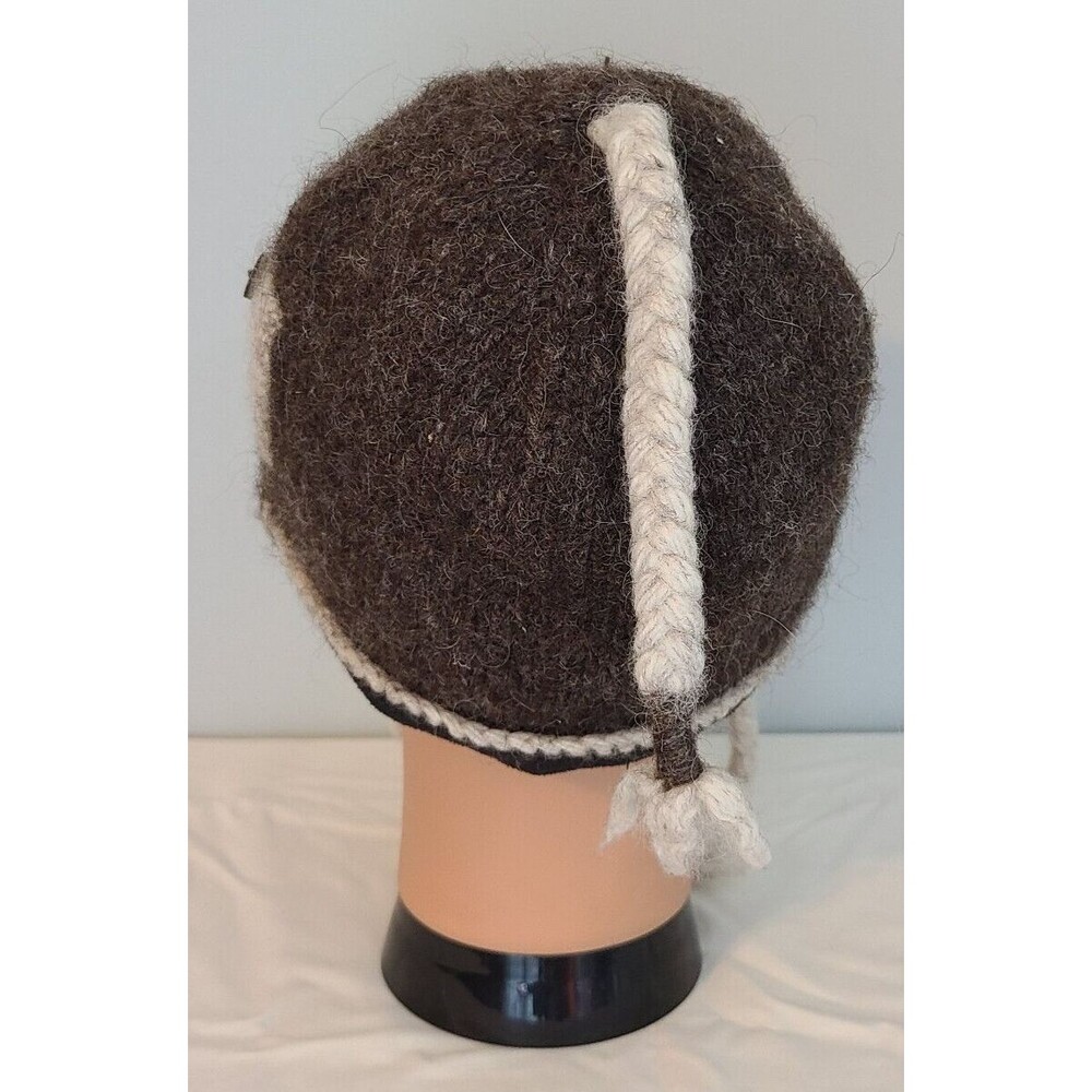 Everest Designs Nepal Ear Flap Hat Wool Beanie Cap Winter Fleece Lined Tassel - Picture 4 of 10